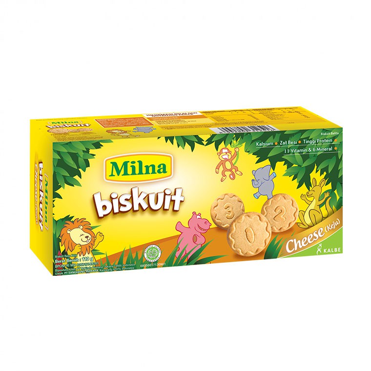 Milna Toddler Kinder Biscuit Biskuit Anak Cheese Keju 110g