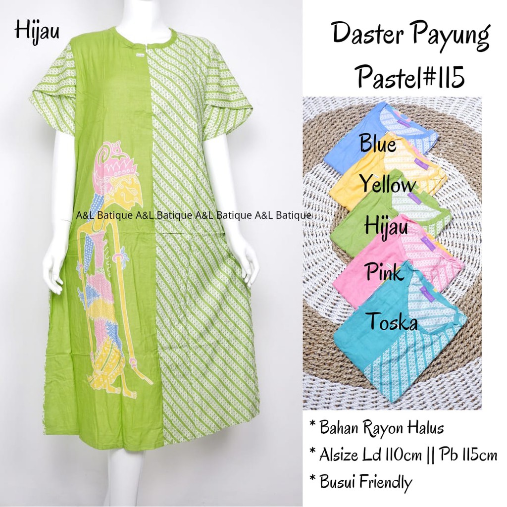 Daster payung wayang pastel