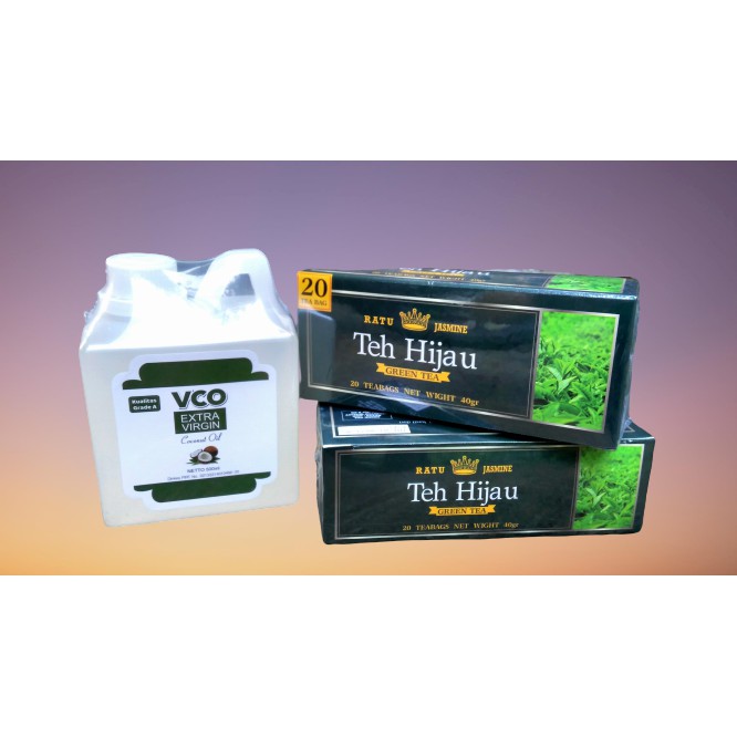 

Paket VCO 500 ML Plus Teh Hijau Mahkota Jasmine