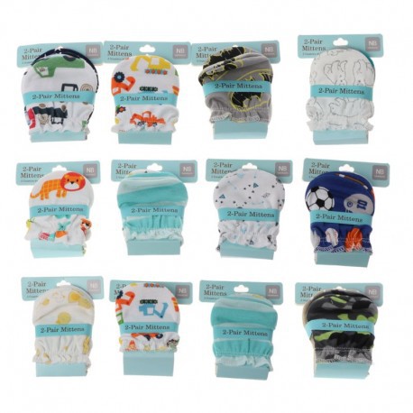 Sarung Tangan Bayi Newborn 2in1  Mittens Sarung Tangan Bayi isi 2 pasang baby gloves Anti Scratching