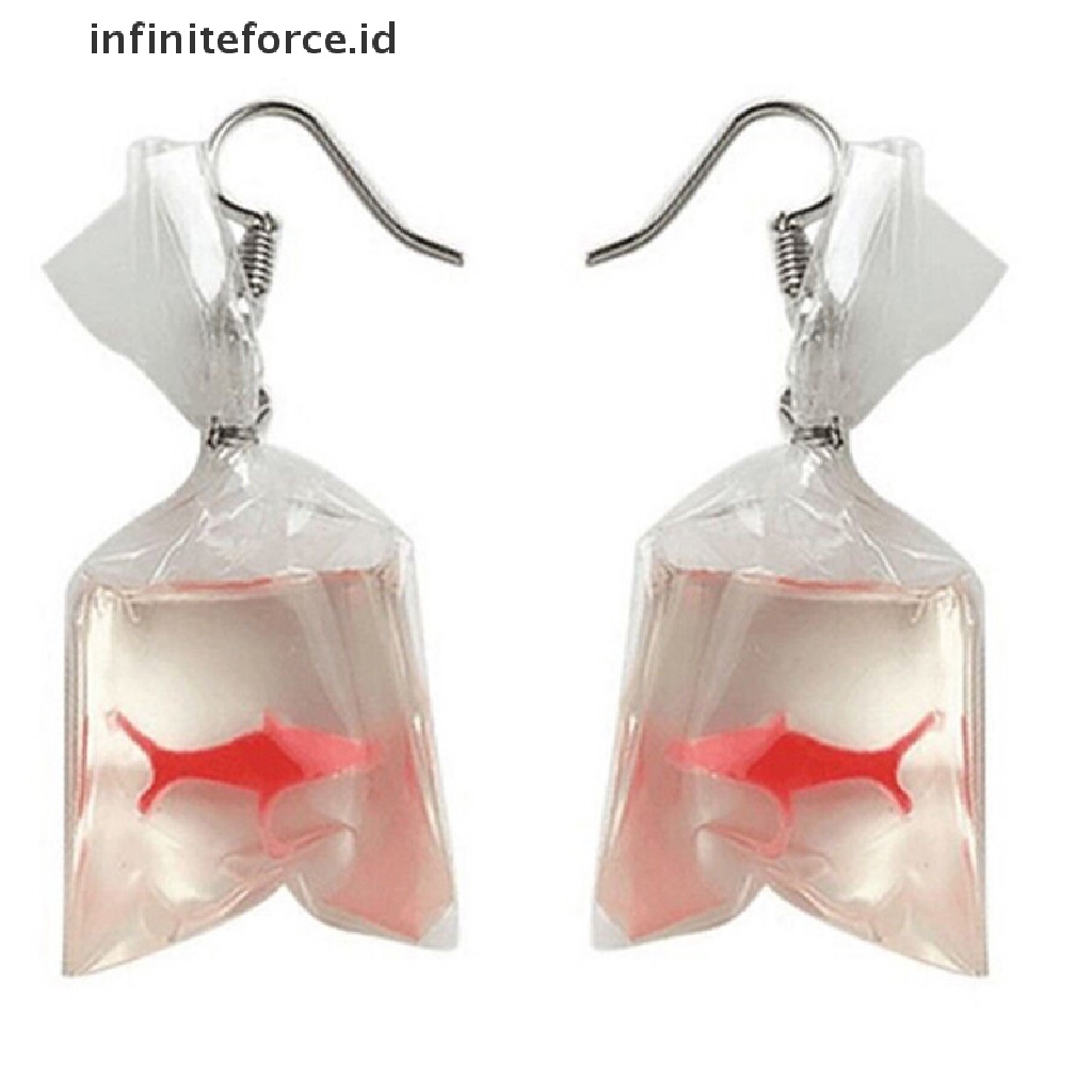 Anting Kait Handmade Bentuk Kantong Air Untuk Wanita