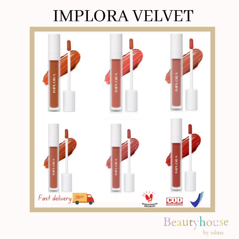 IMPLORA VELVET | LIPSTIK IMPLORA | LIPSTIK MURAH IMPLORA