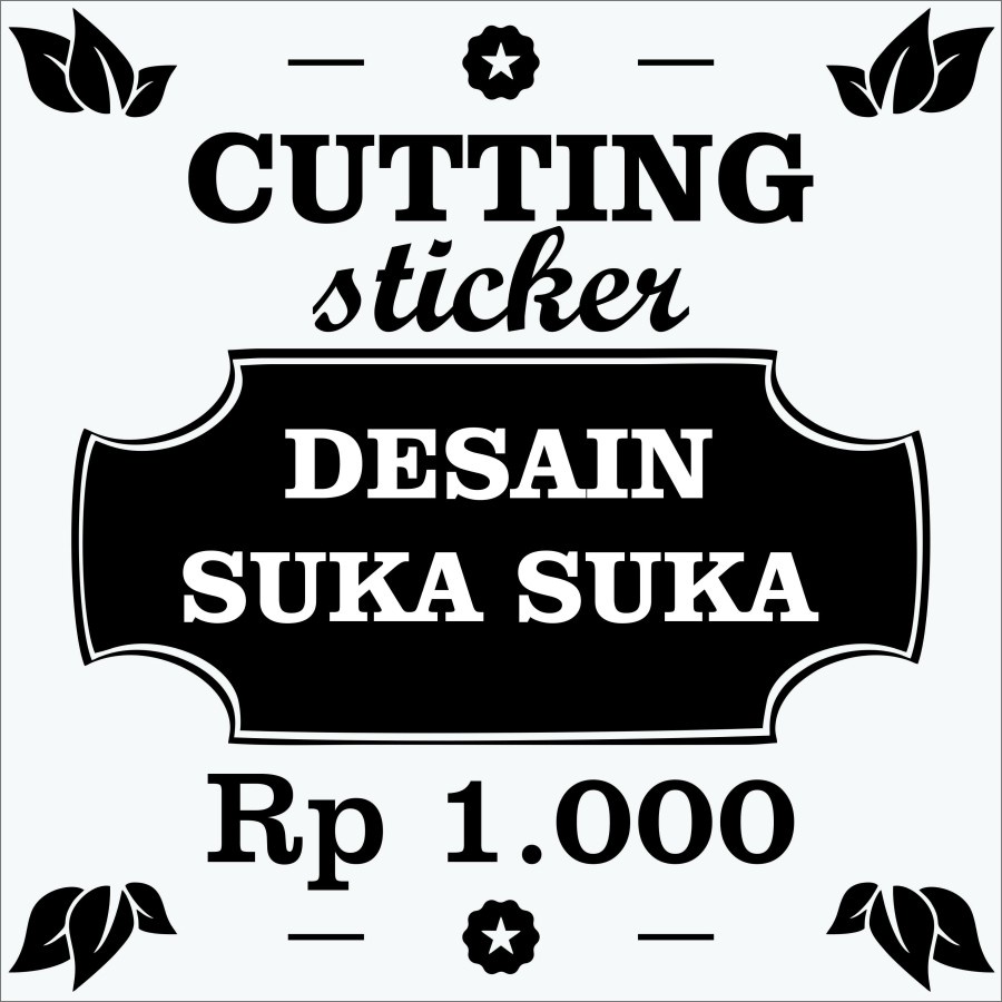 CUTTING STIKER STICKER CUSTOM DESAIN SENDIRI UNTUK PROMOSI KOMUNITAS ADN