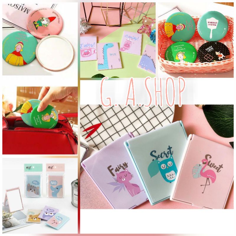 ❤️G.A.SHOP❤️ KACA RIAS / KACA LIPAT / CERMIN MINI / CERMIN LIPAT