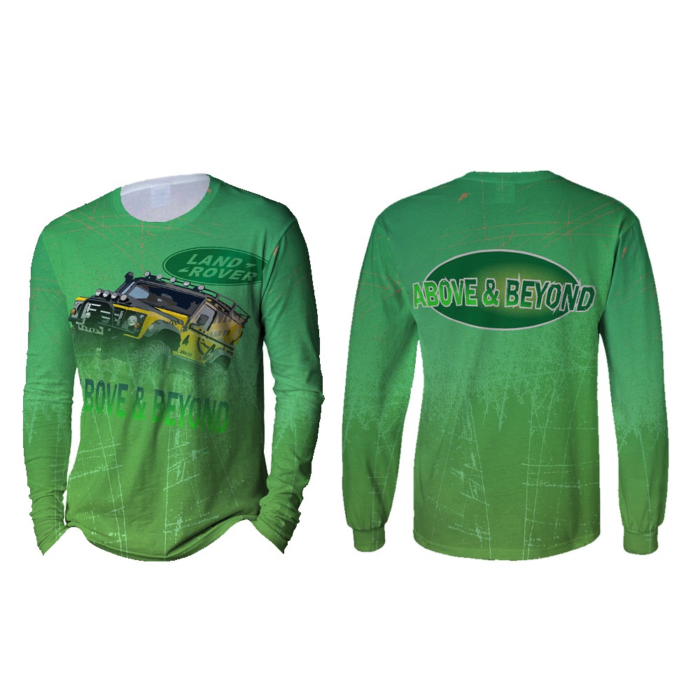 Kaos Pria Lengan Panjang Land Rover 3D Full Print 002