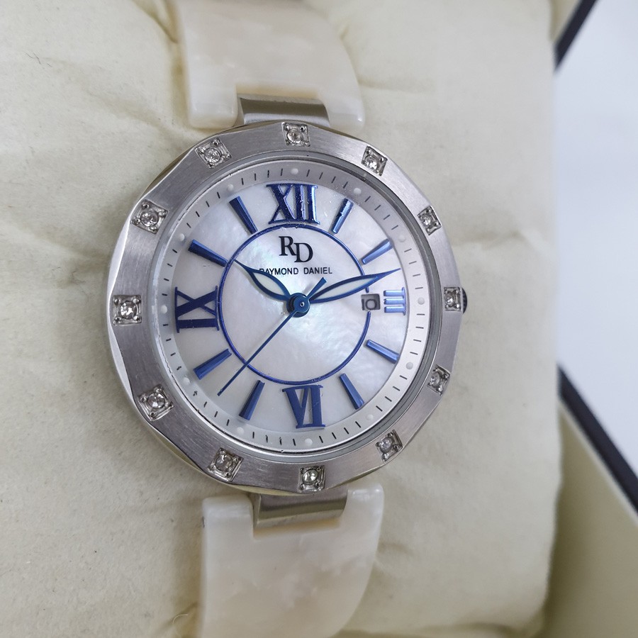 Raymond Daniel RD206 Silver Akr,Putih, Jam Tangan Wanita, Original