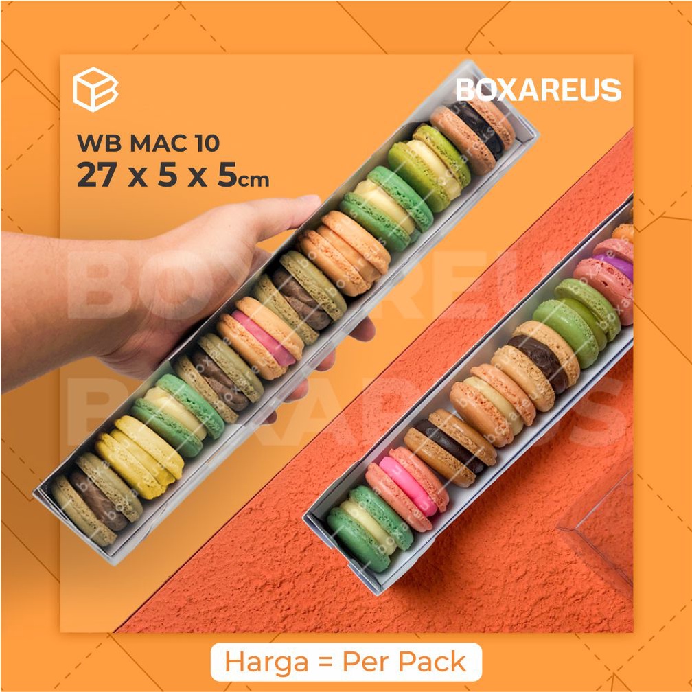 Box Macaron / Macaroon Packaging / Kotak Dus Kue Kering | WB MAC10