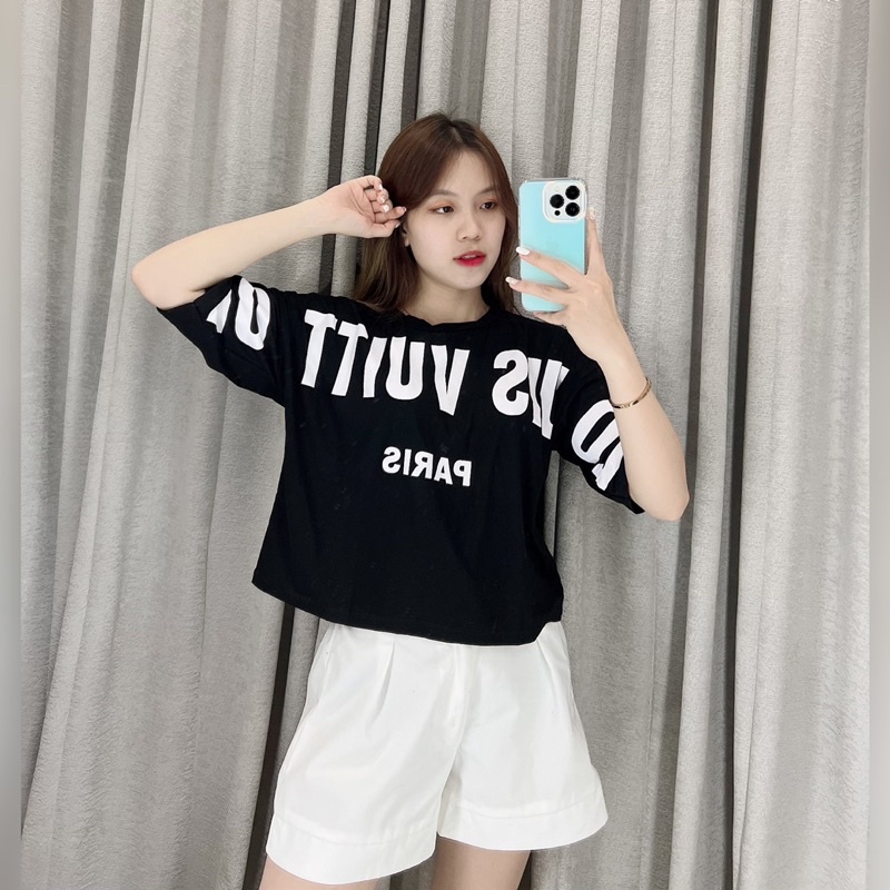 Crop top oversize Elpi | Oversize crop top korea