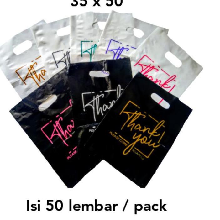 

SUPER MURAH - Plastik plong motif thank you / plastik pond motif thank you 35 x 50