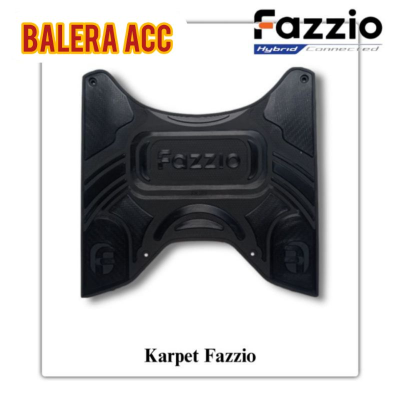 Karpet Fazzio Pijakan Kaki Fazzio Bahan Full Karet Premium Full Hitam