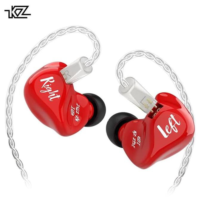 MURAH Knowledge Zenith KZ ZS3E 1DD warna merah kabel silver In Ear Earphone