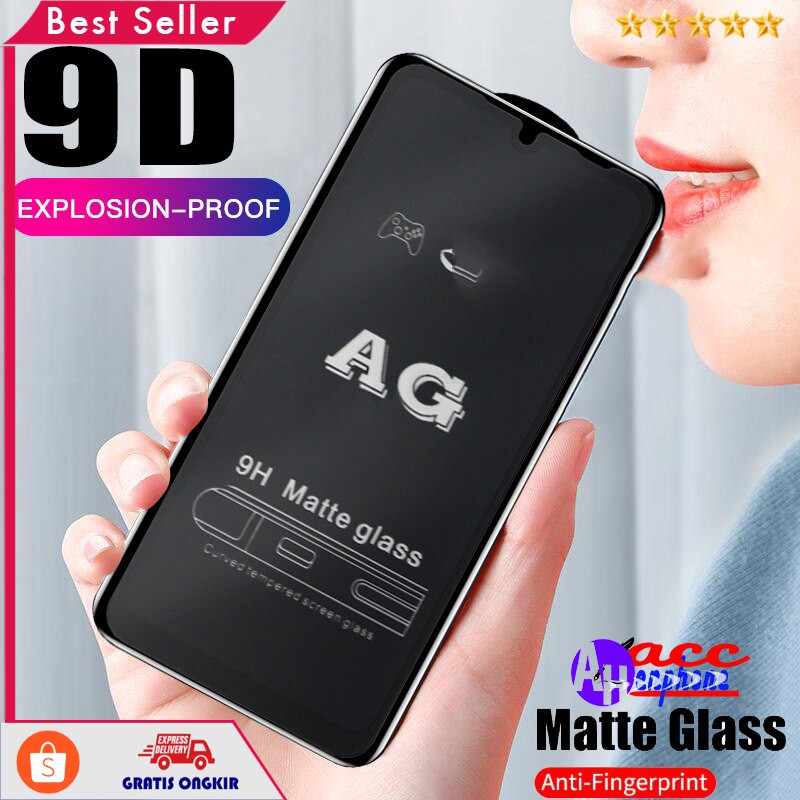 TG MATTE VIVO Y17 TEMPERED GLASS FULL COVER / SCREN LAYAR VIVO Y17 ANTI GORES - ANTI MINYAK