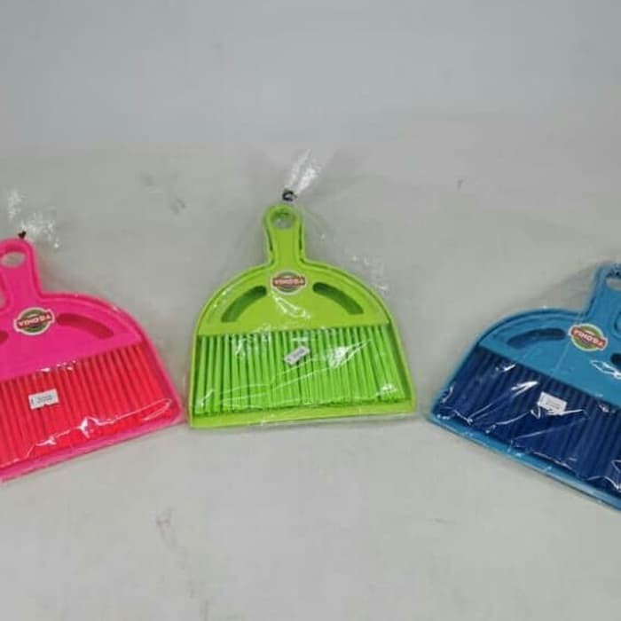 sapu plastik set vinoda / pengki kecil set