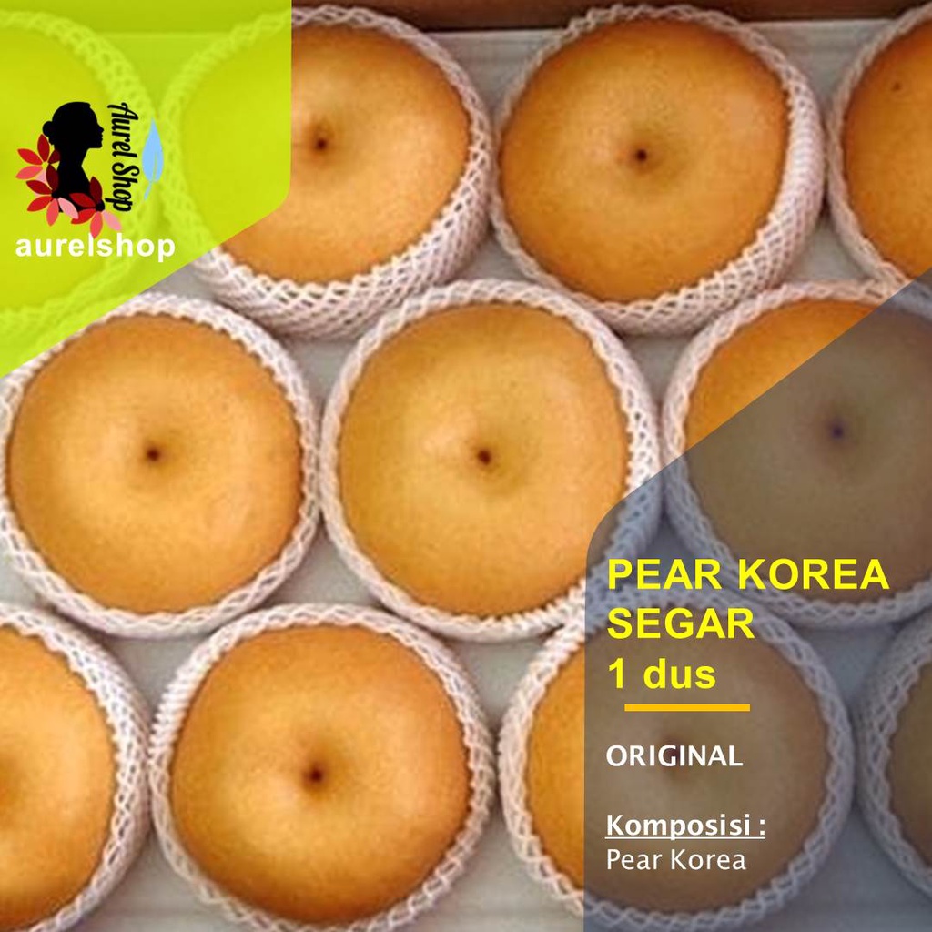 

Buah Pear Korea segar kemasan kardus 9 kg