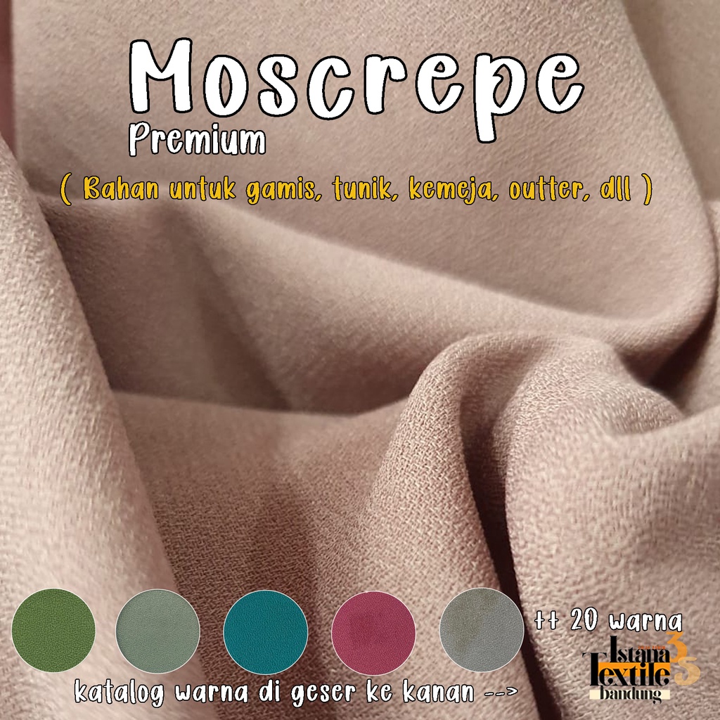 1/2 meter Bahan Moscrepe Moscrep #Premium