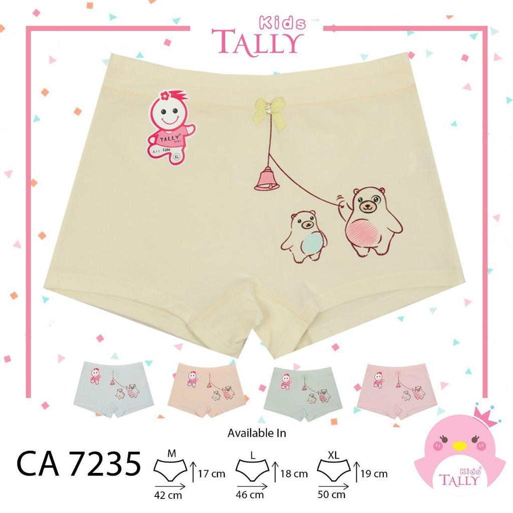 CD BOXER ANAK CEWEK TALLY KIDS / ANAK SEGI EMPAT / ANAK CEWEK KIDS / CD SHORT ANAK / BAHAN KATUN BAMBUU LEMBUT MEREK TALLY GAMBAR RANDOM SIZE M L XL XXL / ARA98STORE