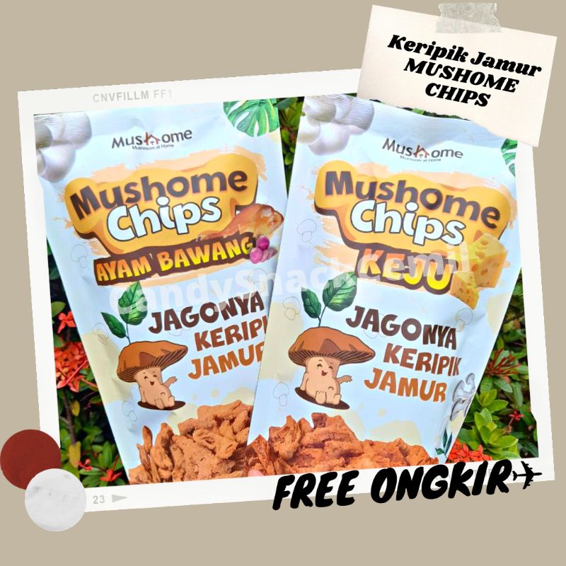 

Mushome Chips_Kripik Jamur_Jamur Tiram_Cemilan Sehat