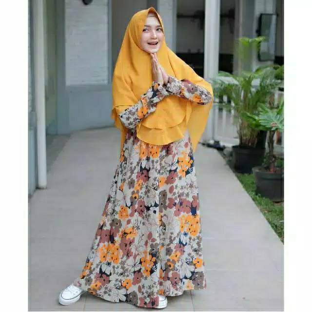 Gamis Monalisa Rasti Busui Resleting Depan Gamis Syari Rasti Monalisa-1