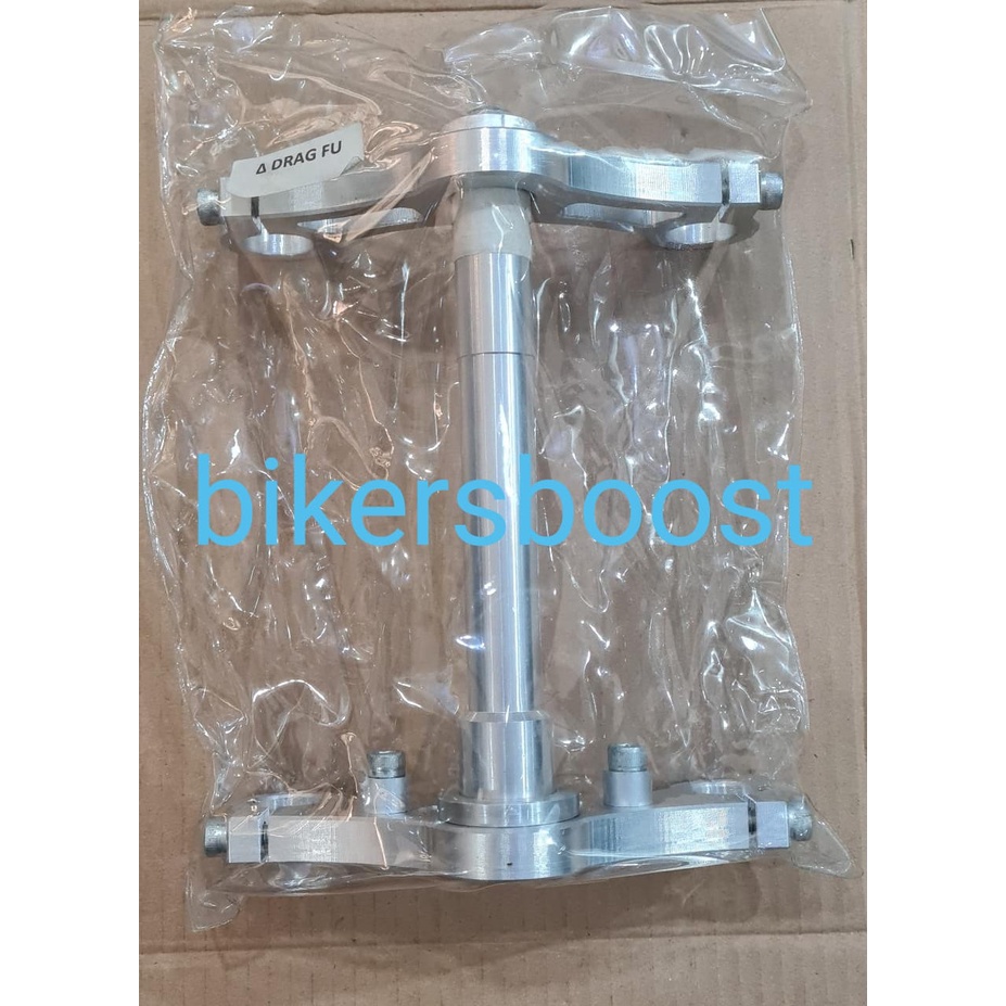 Segitiga Drag Triple Clamp Satria FU 150 Silver CNC Bpro B pro ORIGINAL