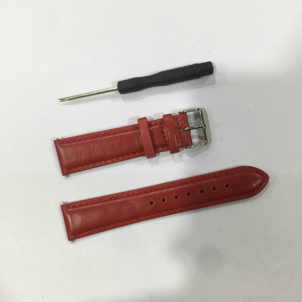 Strap Leather Synthetic 20mm Strap Kulit Screw