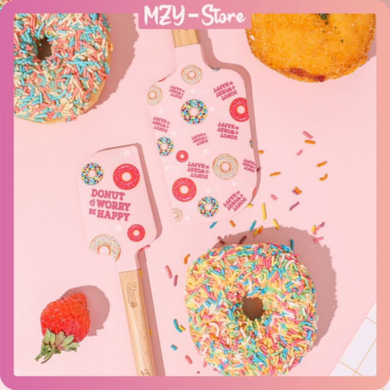 Stein Spatula Duo Spatula Donut Spatula Fryday Steincookware Spatula Duo Aku Sayang Kamu Duo Cintaku Bulat Duo Galau Duo Mengaduk Hati Duo My Everything Set Isi 2 Original