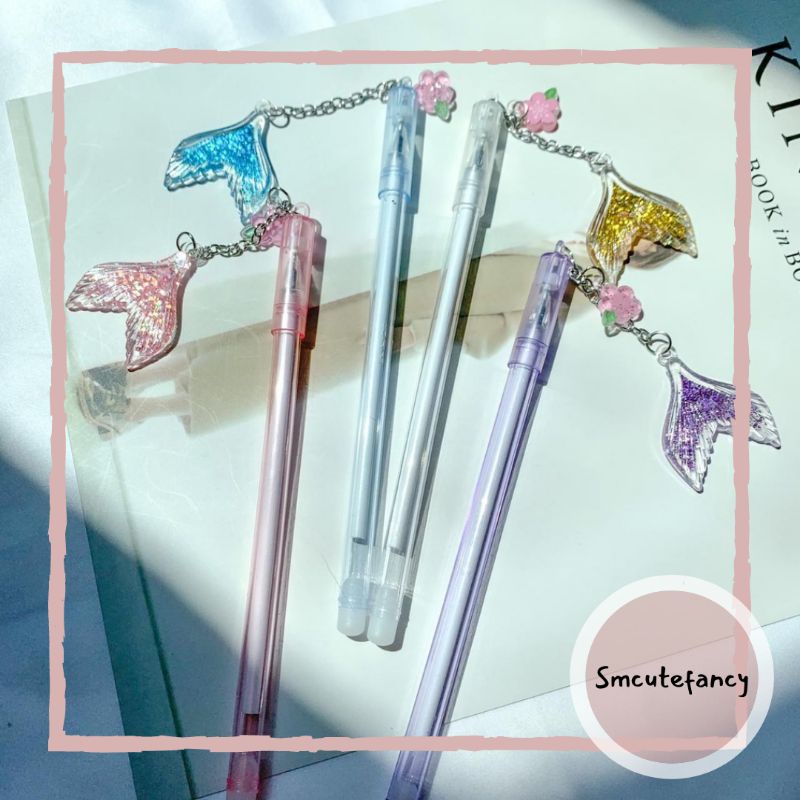 

Pen Gel Gantungan Ekor Mermaid Unik Lucu Murah