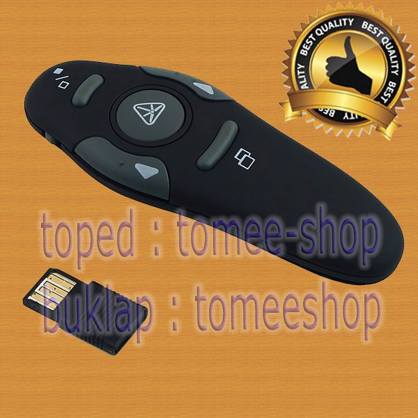 Wireless PowerPoint Presenter Remote Control with Laser RF Pointer