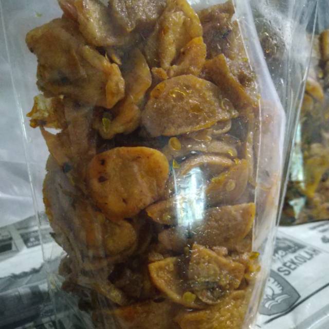 

Sosis goreng cemilan bumbu basah