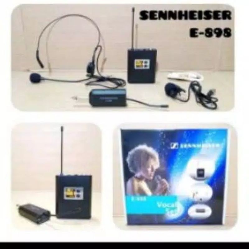 Mic Wireless Sennheiser E-898 Jepit plus Headset