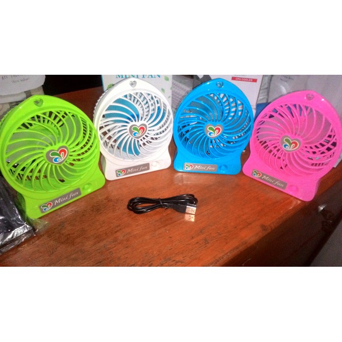 Fan Usb Mini Fan Kipas Angin Plastik Portable 4” Populer