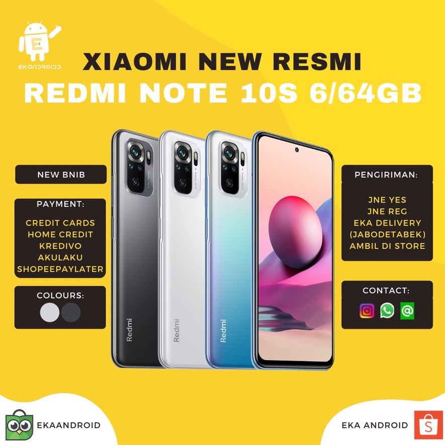 XIAOMI NOTE 10S 6/64GB NEW RESMI