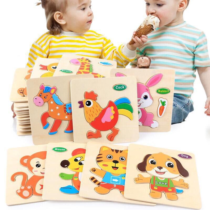 puzzle anak, puzzle hewan, puzzle knob, puzzle kayu
