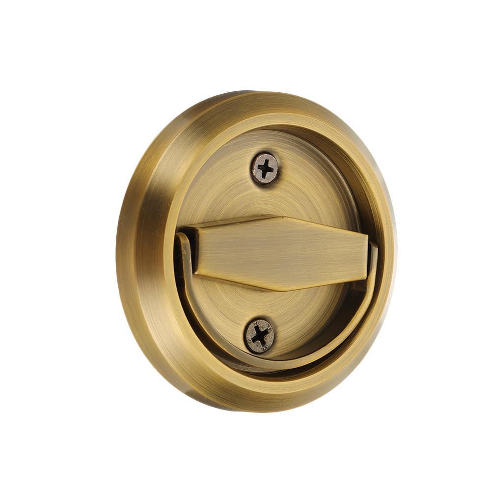 R-FLOWER Kunci Gagang Pintu Tersembunyi Ring Bulat Invisible Recessed Tarikan Lemari