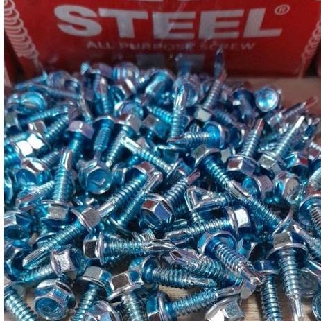 Skrup Baja Ringan 10x19 Steel Putih Baut Baja Ringan 10x19 Steel Satuan Eceran