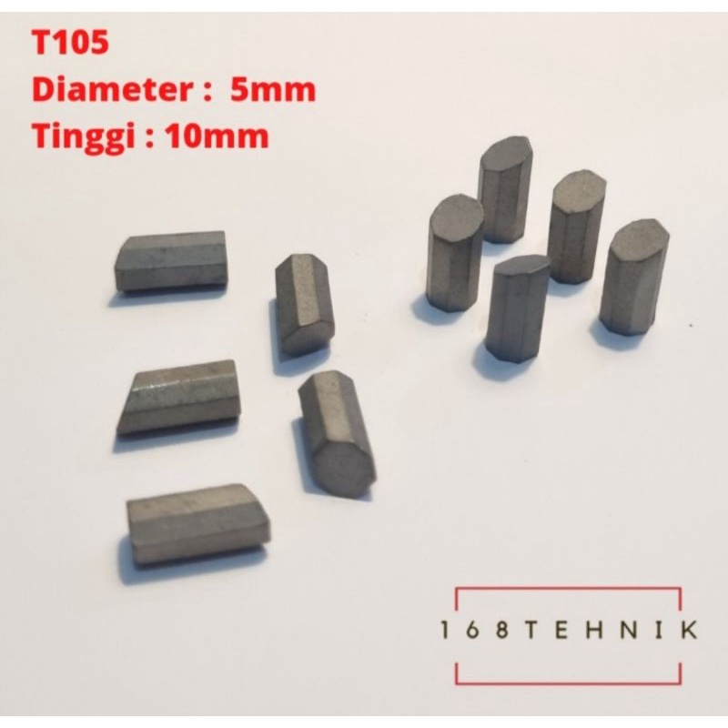 YG-6 T105 BOX isi 437pc / Pahat Widia YG6 T105 Carbide / Mata Widia T105 / Mata Widia Carbide / Paha