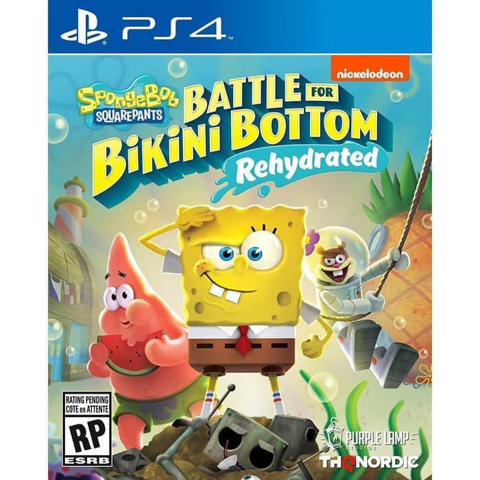 PS4 SpongeBob SquarePants Battle for Bikini Bottom Rehydrated - PS 4 Sponge Bob Square Pants