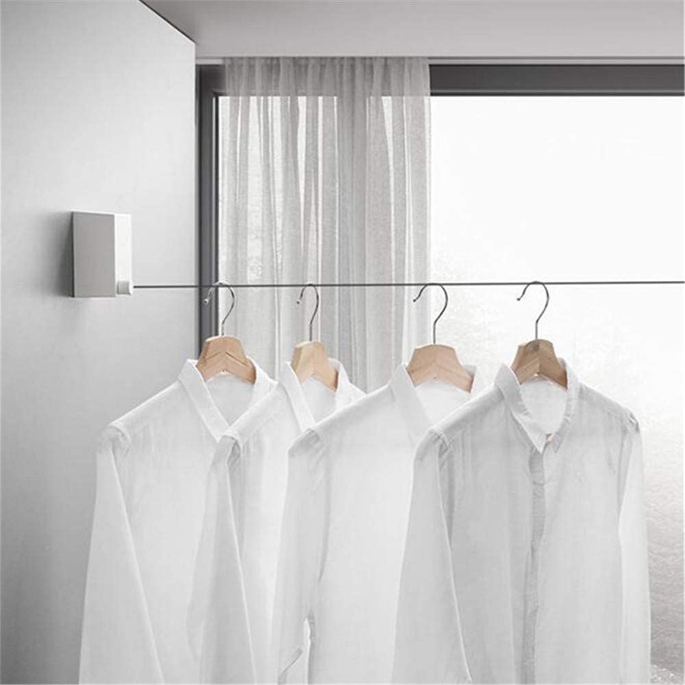 Jemuran Baju Dinding Balkon Portable Korea Retractable Aesthetic bisa untuk Indoor &amp; Outdoor