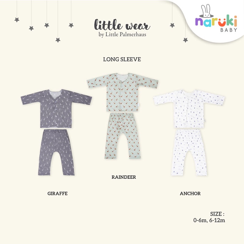 Little Palmerhaus Little Wear Long Sleeve Piyama Bayi Setelan Bayi