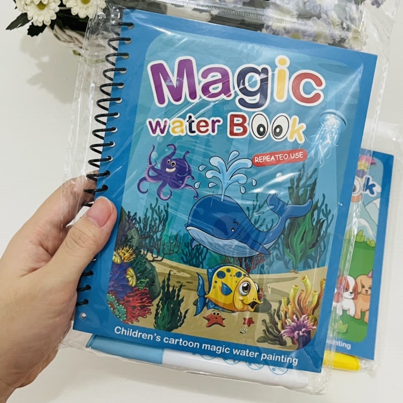 Magic Water Book Buku mewarnai dengan air