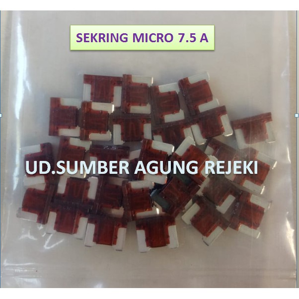 FUSE DX MICRO-SIKRING FUSE MICRO 7.5A SEKRING TANCAP 7.5 A