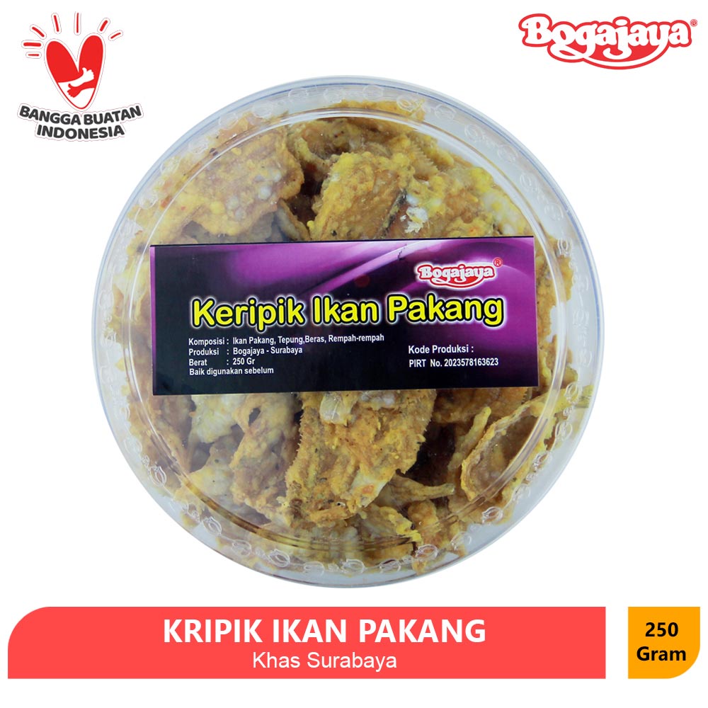 

LAUK PAUK PRAKTIS SURABAYA / KERIPIK IKAN PAKANG TEPUNG GURIH 250 GRAM