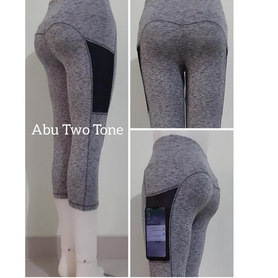 Lebih Trend Legging Senam 3/4 /Legging Kantong High Waist/Legging Tile 3/4 High Waist/ Legging/Bisa COD/Legging Yoga High Waist/Legging/Legging Wanita High Waist/Legging Sport High Waist/Legging Senam High Waist/Legging Kantong + Tile Model High Waist