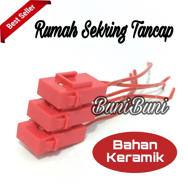 Box / Rumah Sekring Besar / Fuse Box DX Tancap Besar Bahan Keramik Tahan Panas / Rumah Box Sikring Tancap