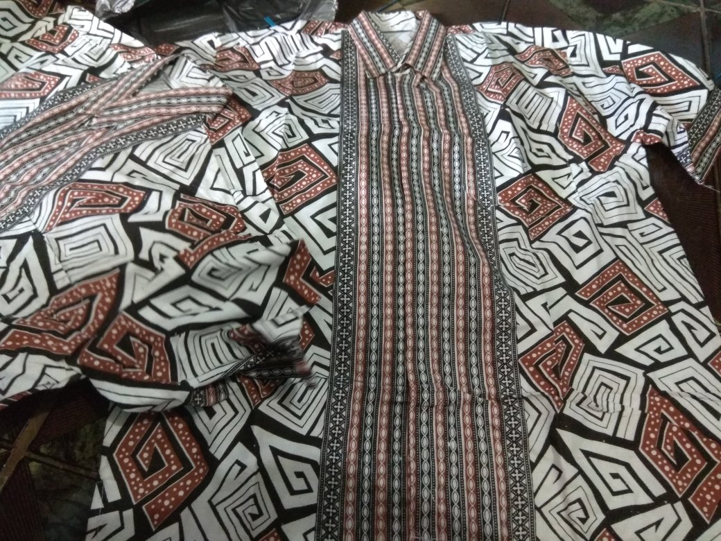 Bswart Batik Hrb026 Kenongo Hem Pendek Padi Pekalongan M L Xl Batik Pria Murah Modern Grosir
