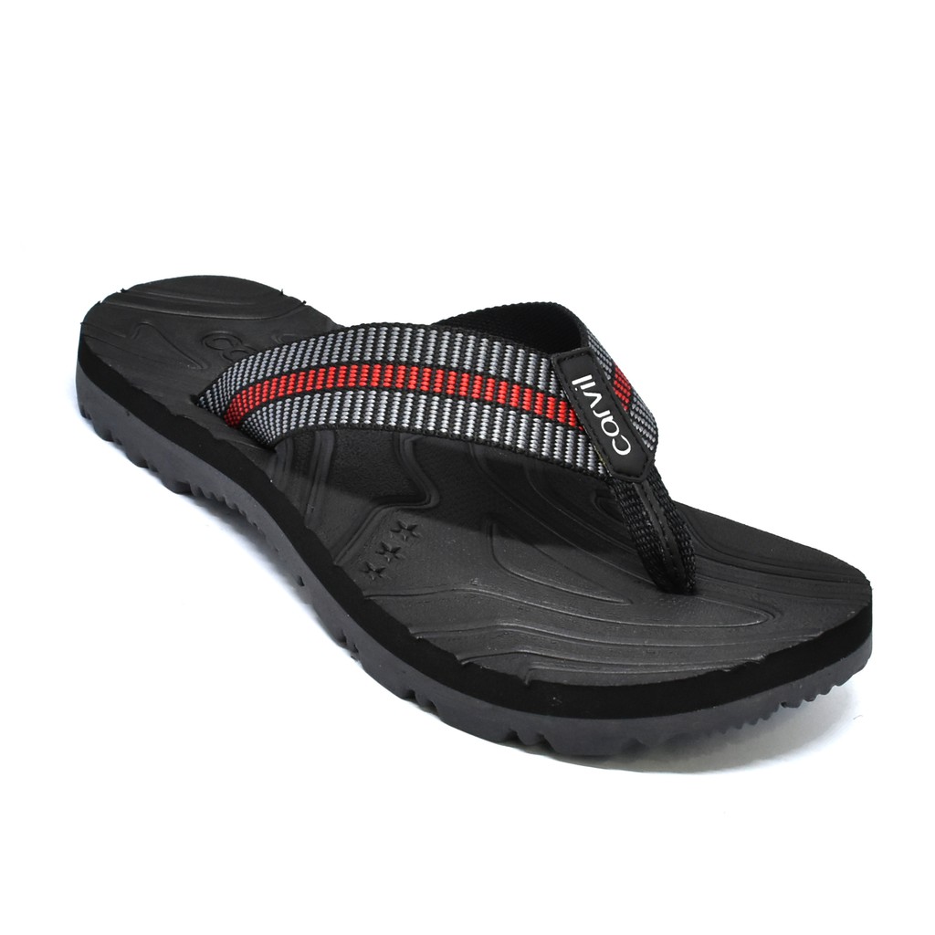  Carvil  Sandal  Pria Texas M Black Red Shopee  Indonesia