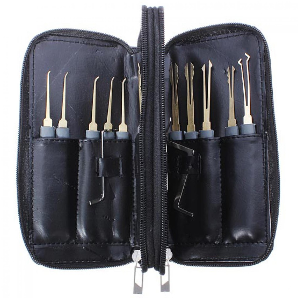 Goso Set Alat Pembuka Gembok Pintu Hogo Lock pick 24set+Tas Kunci Pembuka Gembok Pintu Praktis