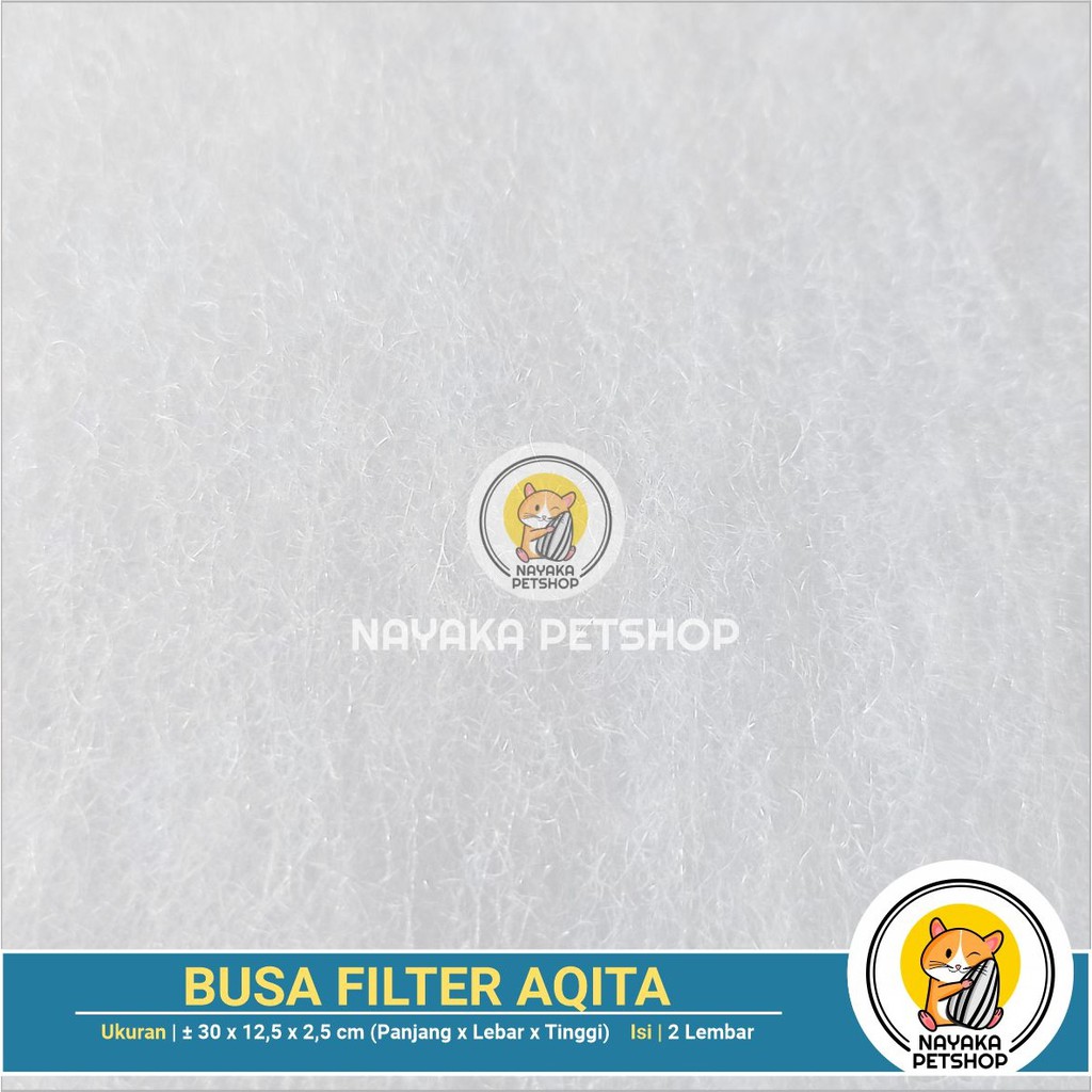 Busa Filter Aquarium Aqita Kapas Saringan Air Alas Filter Aquascape