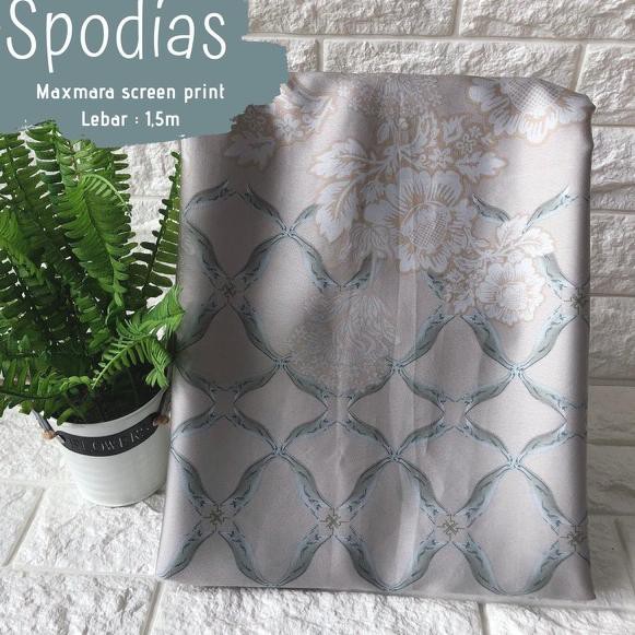 Sale..  SPODIAS KAIN MOTIF RIAMIRANDA prada crepe