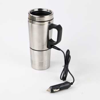 Elektrik Gelas Pemanas Air  Di Mobil Car Mug Water Heater Car Heated Drinking Mug 12V 350+150ML