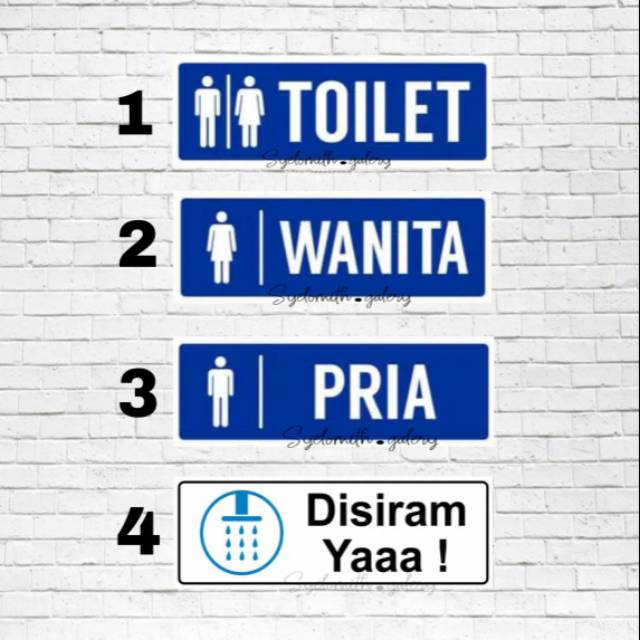 

STIKER TOILET - STICKER TOILET - STIKER PETUNJUK